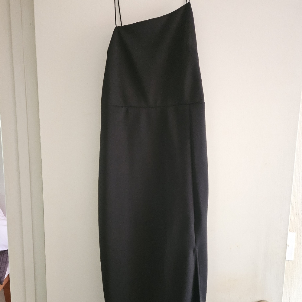 Little black asymmetrical dress